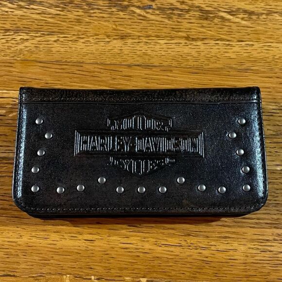 Harley Davidson IPhone dark brown leather case NWT - Picture 2 of 10